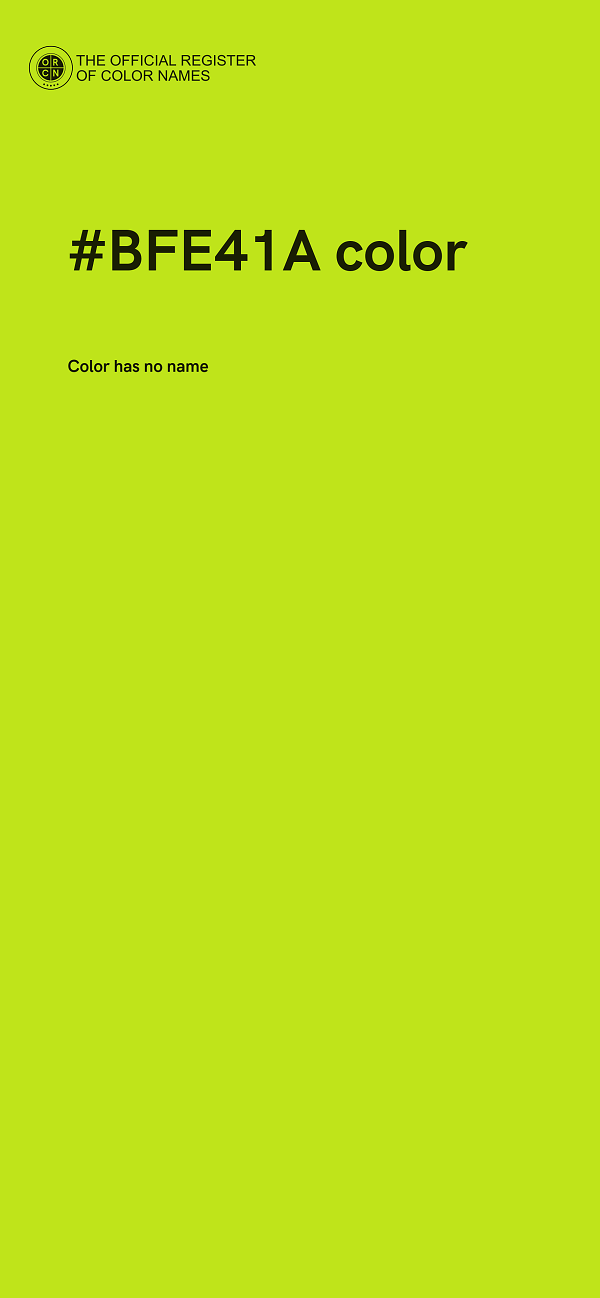 #BFE41A color image
