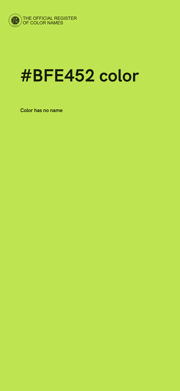 #BFE452 color image