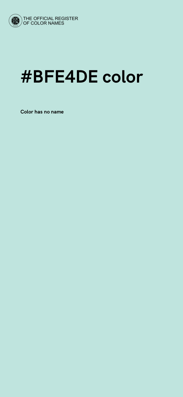 #BFE4DE color image