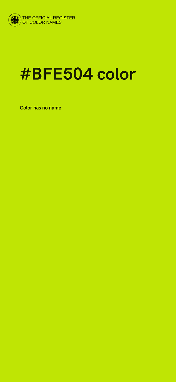 #BFE504 color image