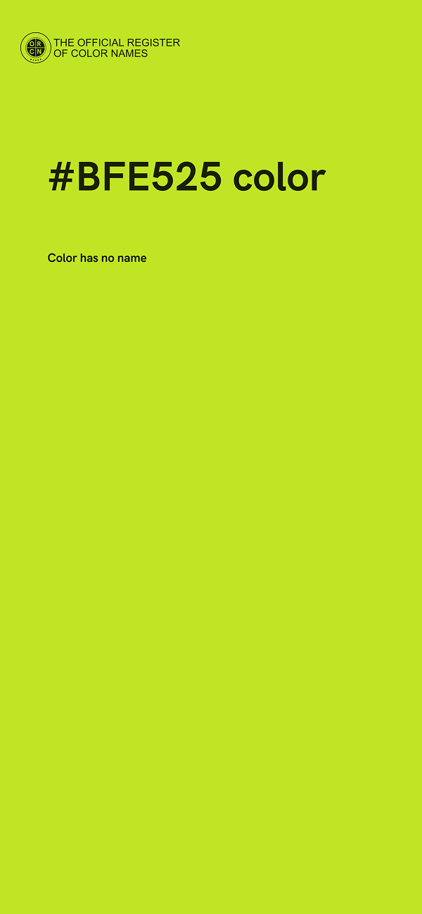 #BFE525 color image