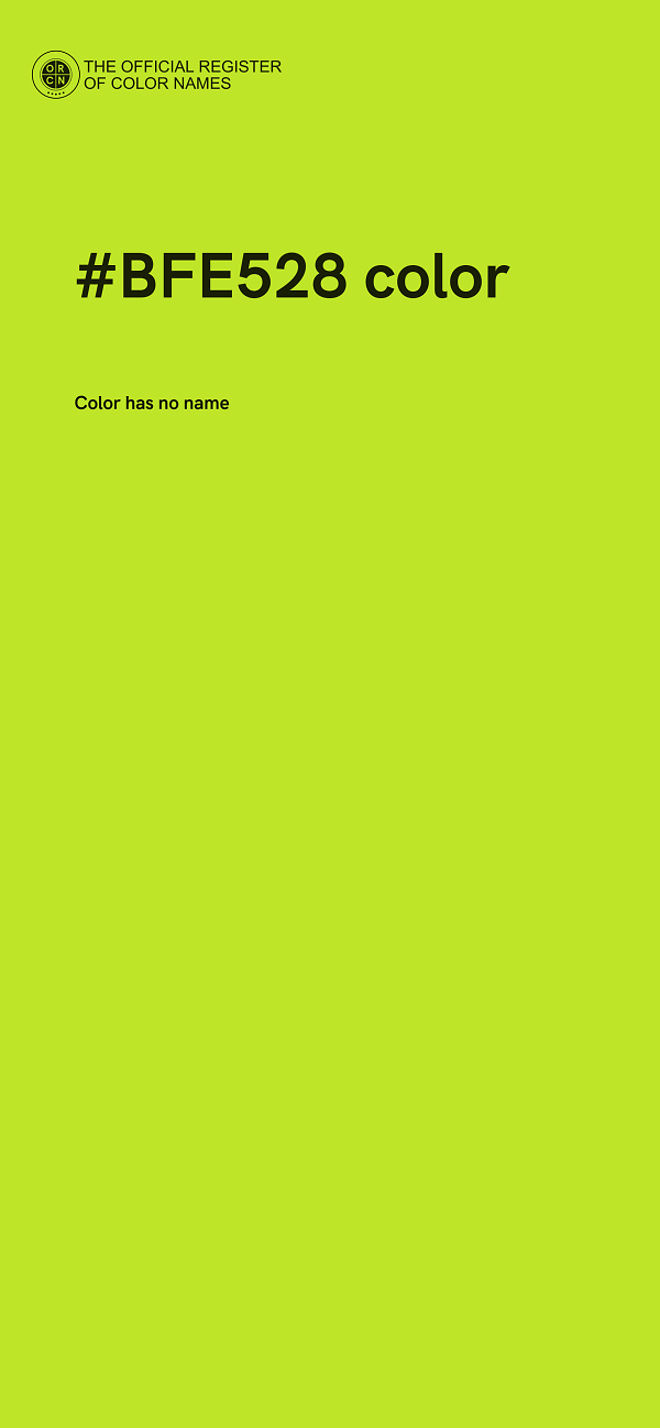 #BFE528 color image