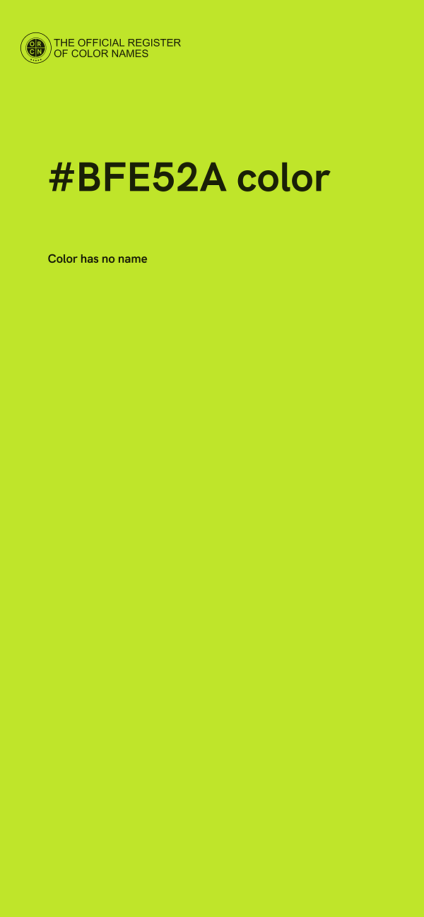 #BFE52A color image