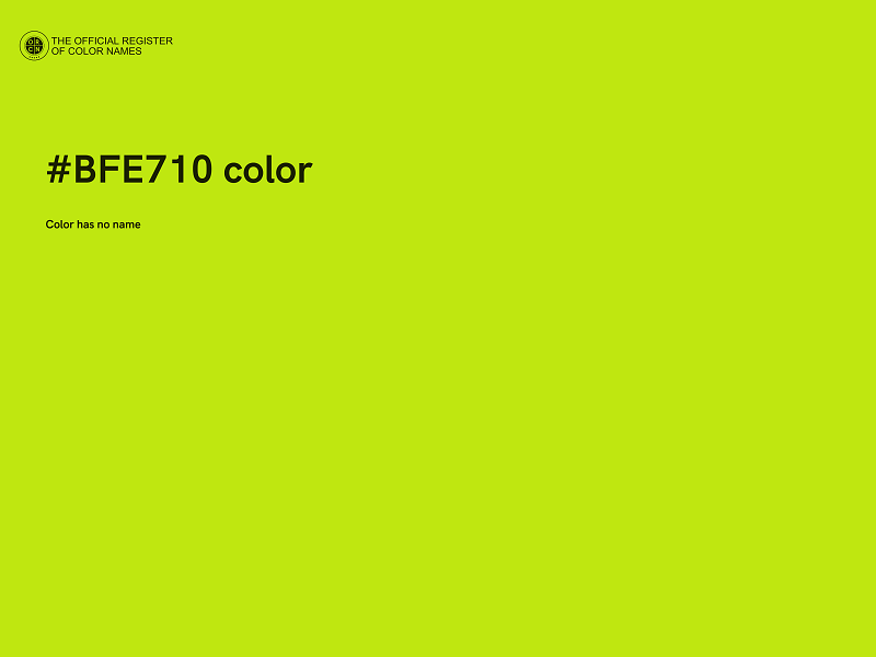 #BFE710 color image