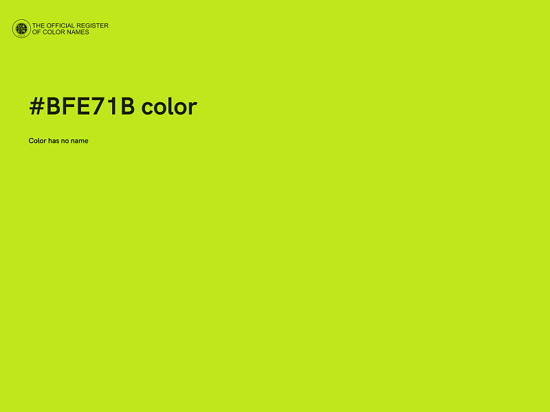 #BFE71B color image