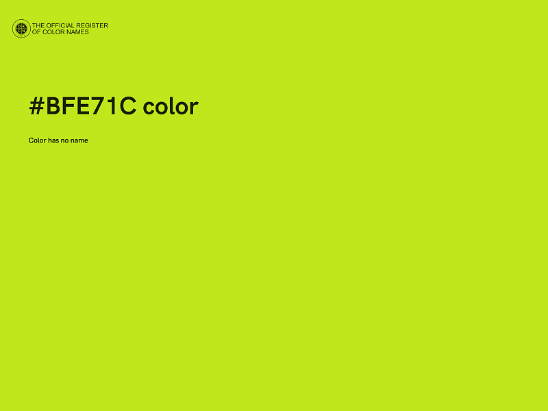 #BFE71C color image