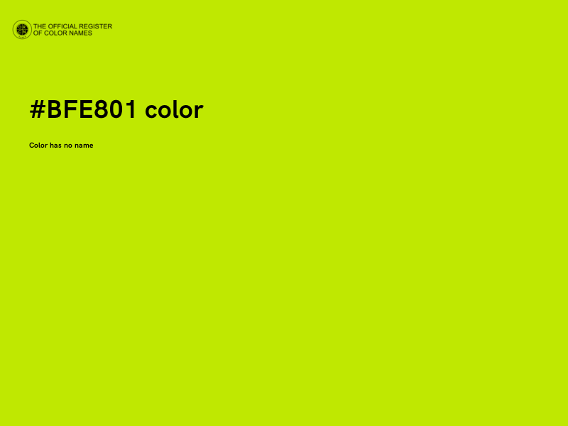 #BFE801 color image