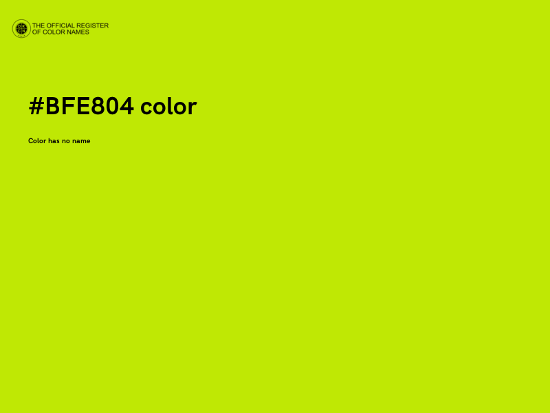 #BFE804 color image