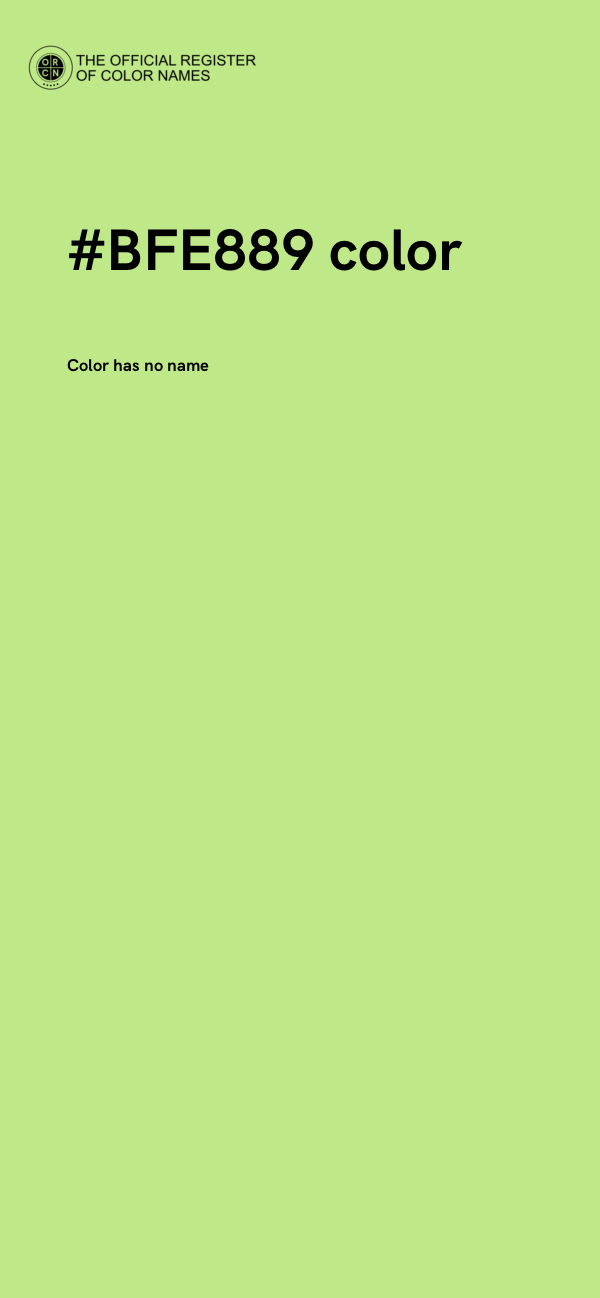 #BFE889 color image