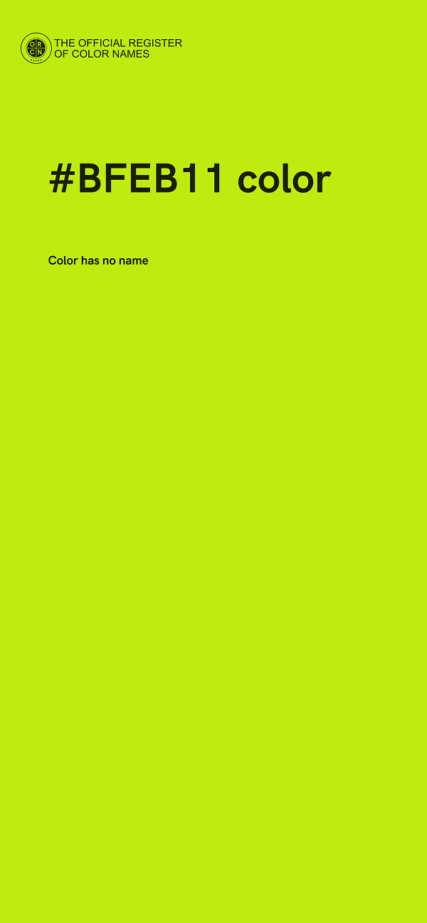 #BFEB11 color image