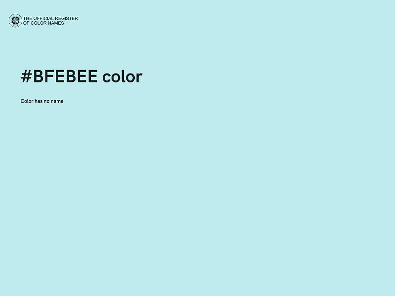 #BFEBEE color image