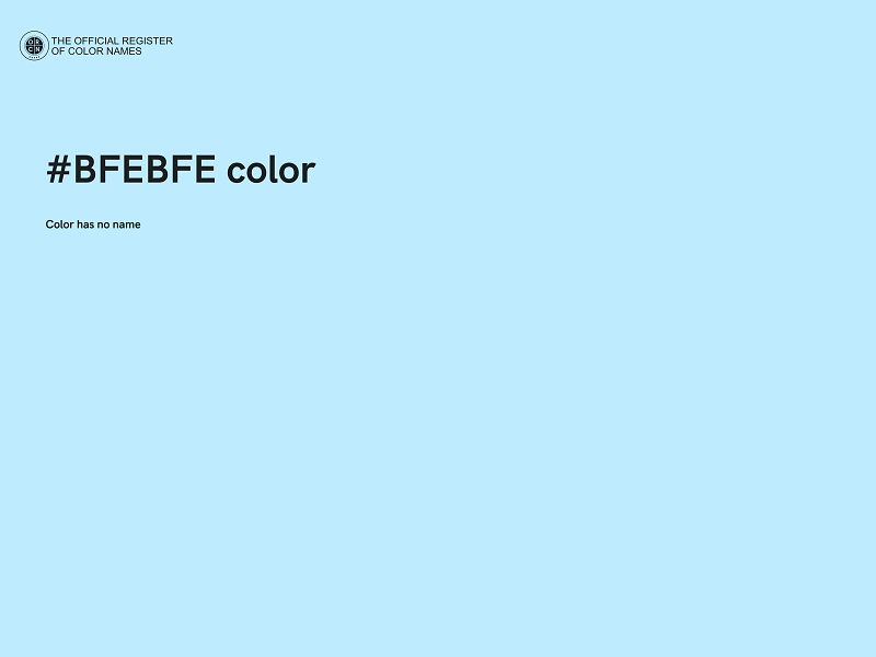 #BFEBFE color image