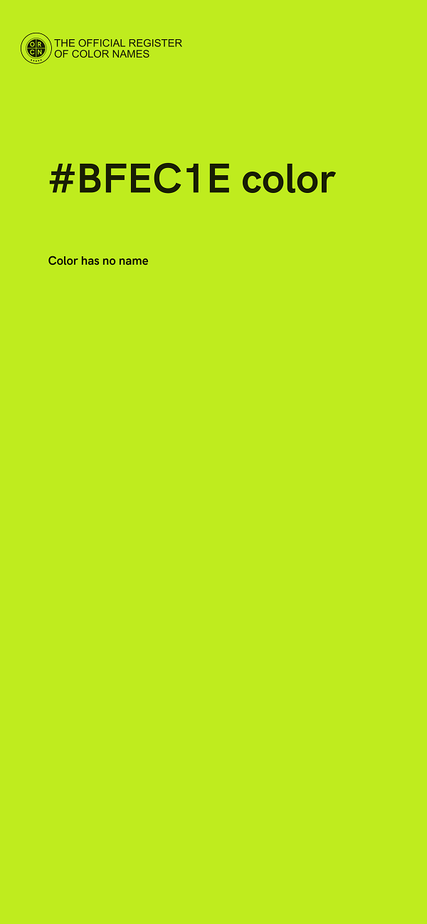 #BFEC1E color image