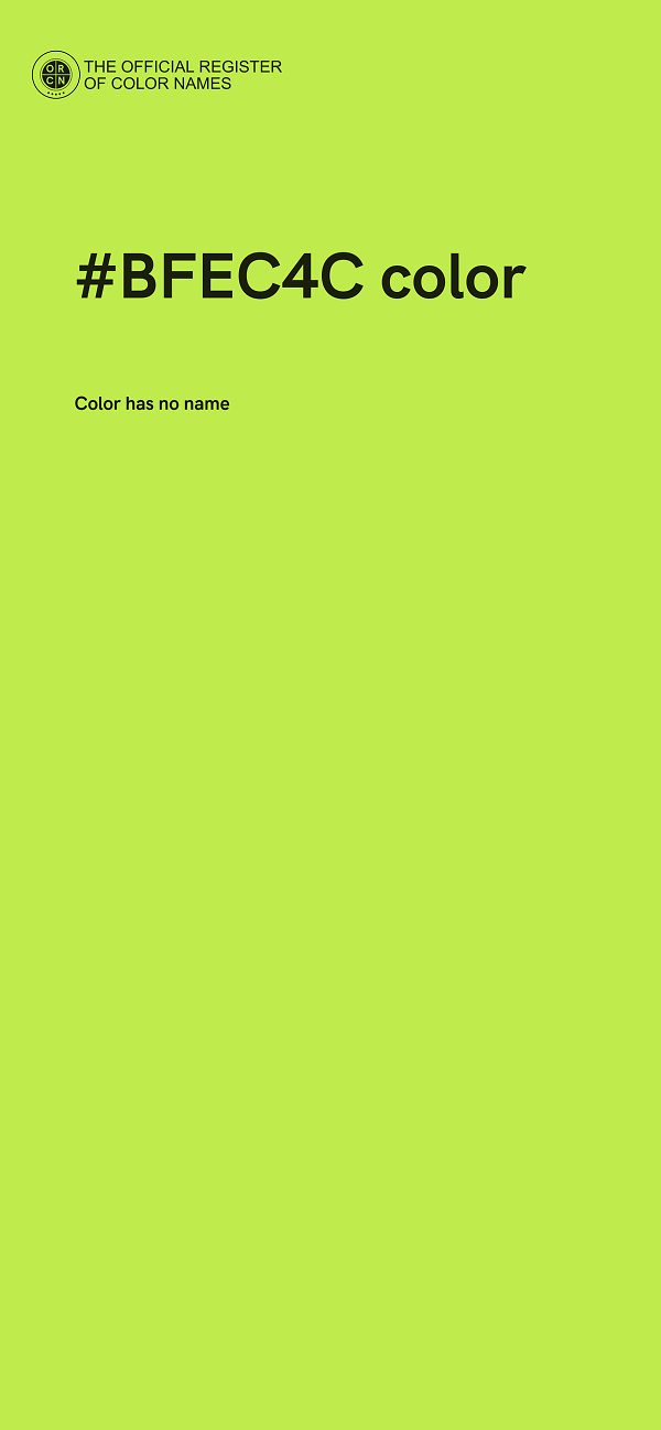 #BFEC4C color image