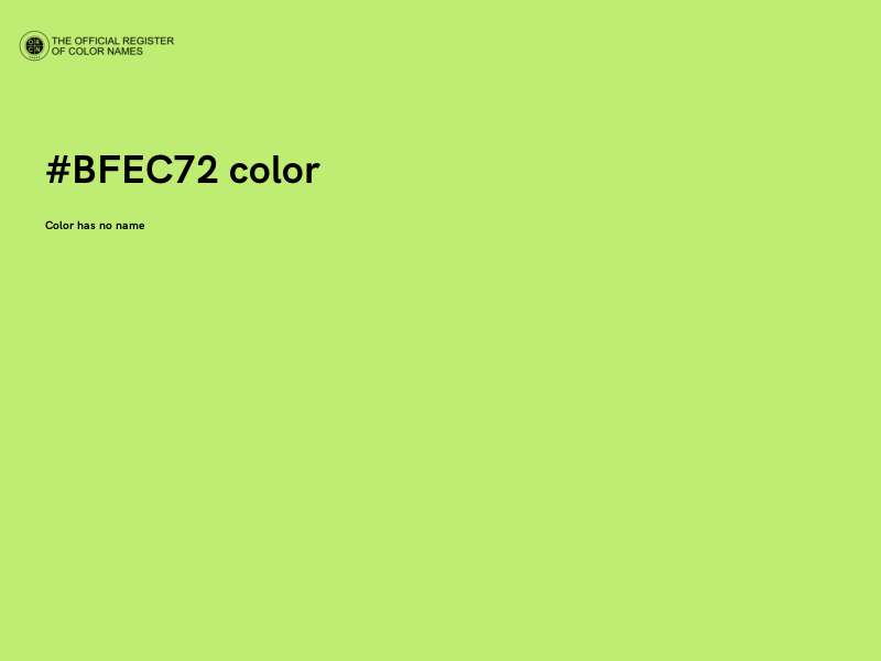 #BFEC72 color image