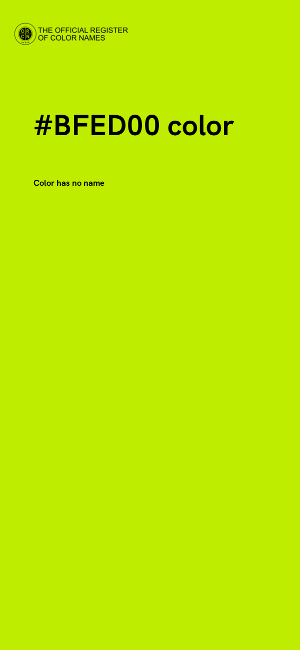 #BFED00 color image