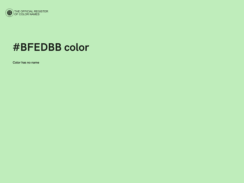 #BFEDBB color image