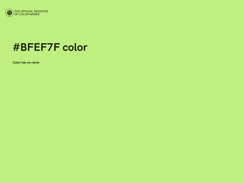 #BFEF7F color image