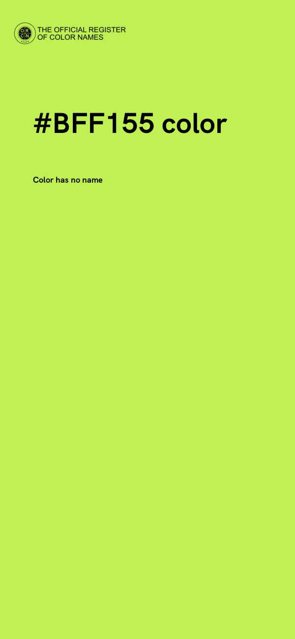 #BFF155 color image