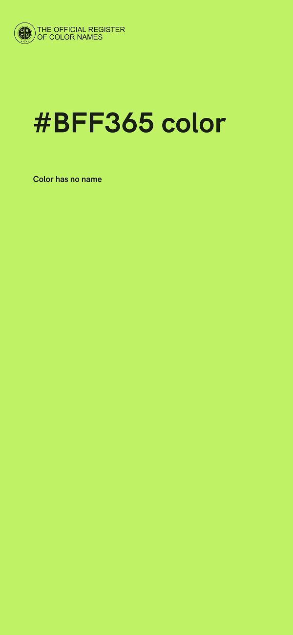 #BFF365 color image
