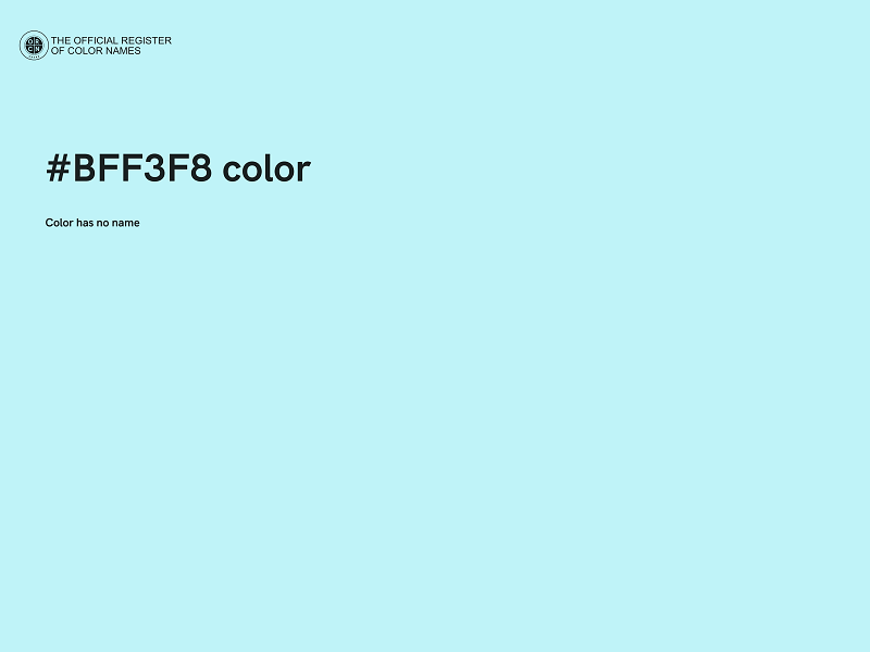 #BFF3F8 color image