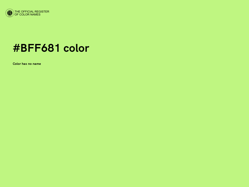 #BFF681 color image