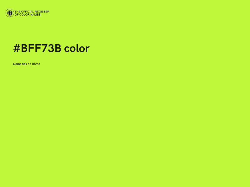 #BFF73B color image