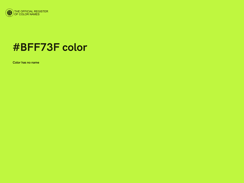 #BFF73F color image