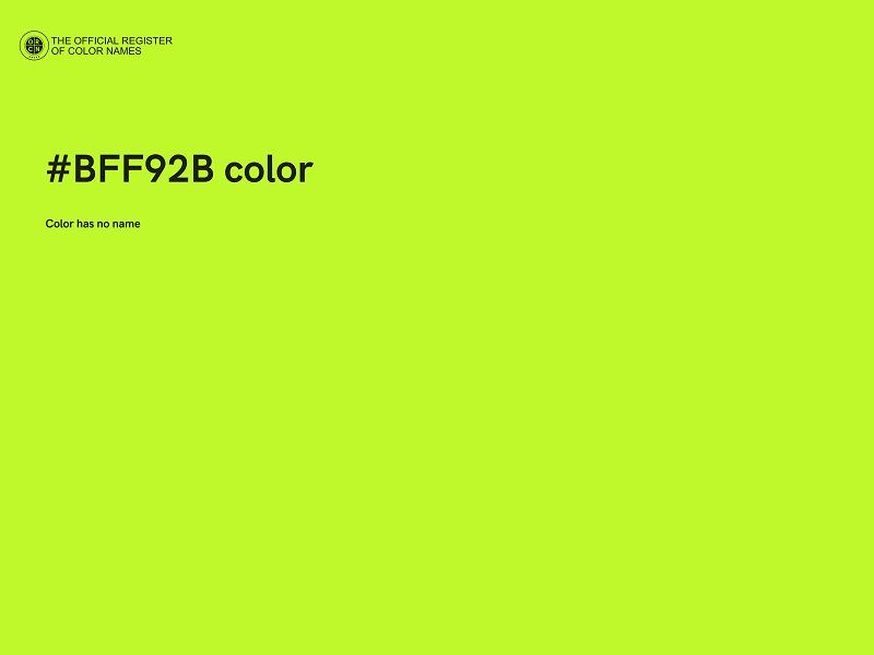 #BFF92B color image
