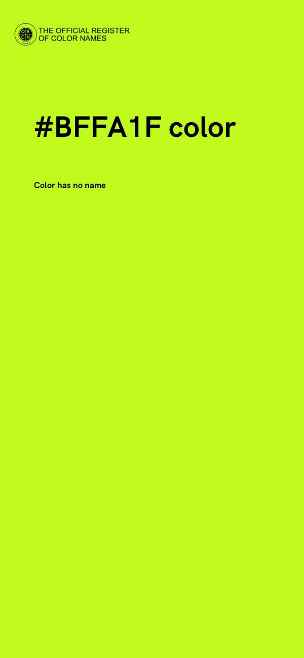 #BFFA1F color image