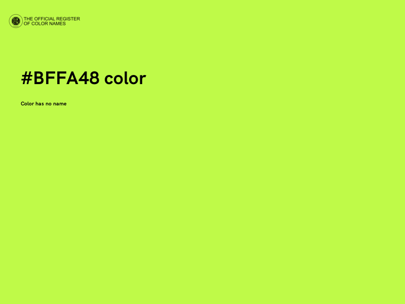 #BFFA48 color image