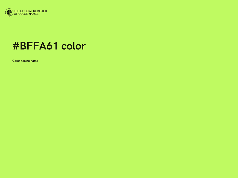 #BFFA61 color image