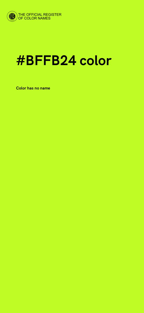 #BFFB24 color image