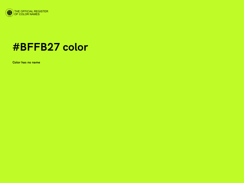 #BFFB27 color image