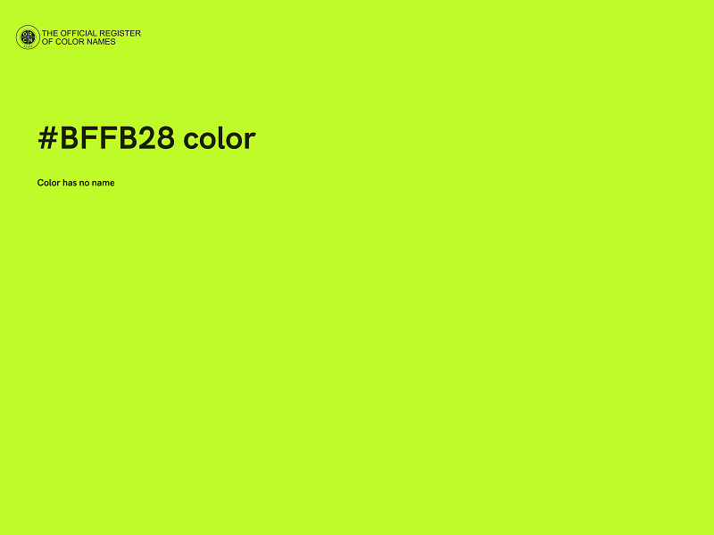 #BFFB28 color image