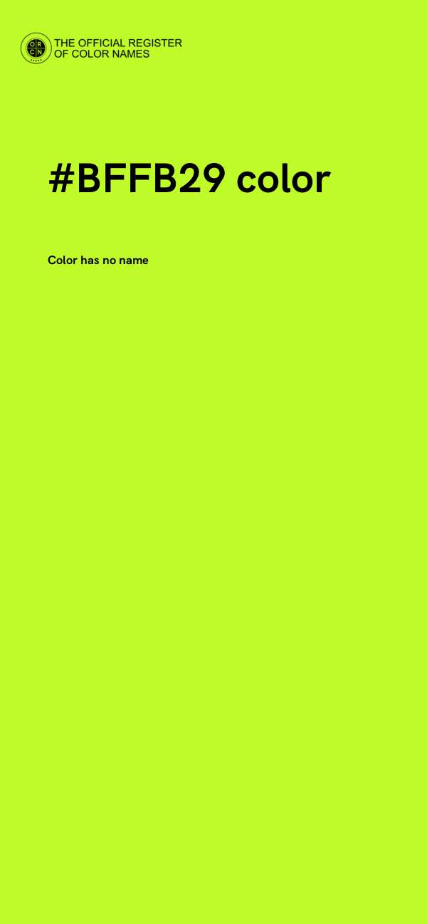 #BFFB29 color image