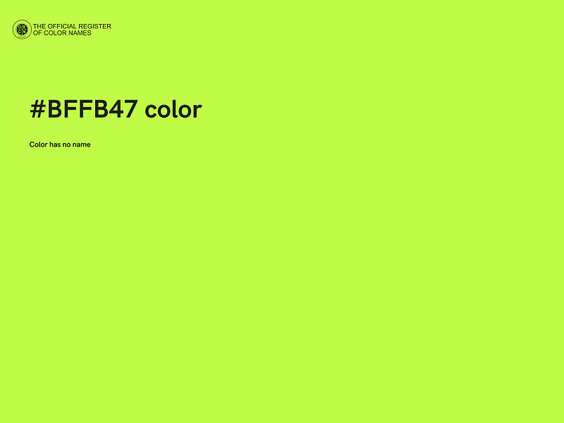 #BFFB47 color image