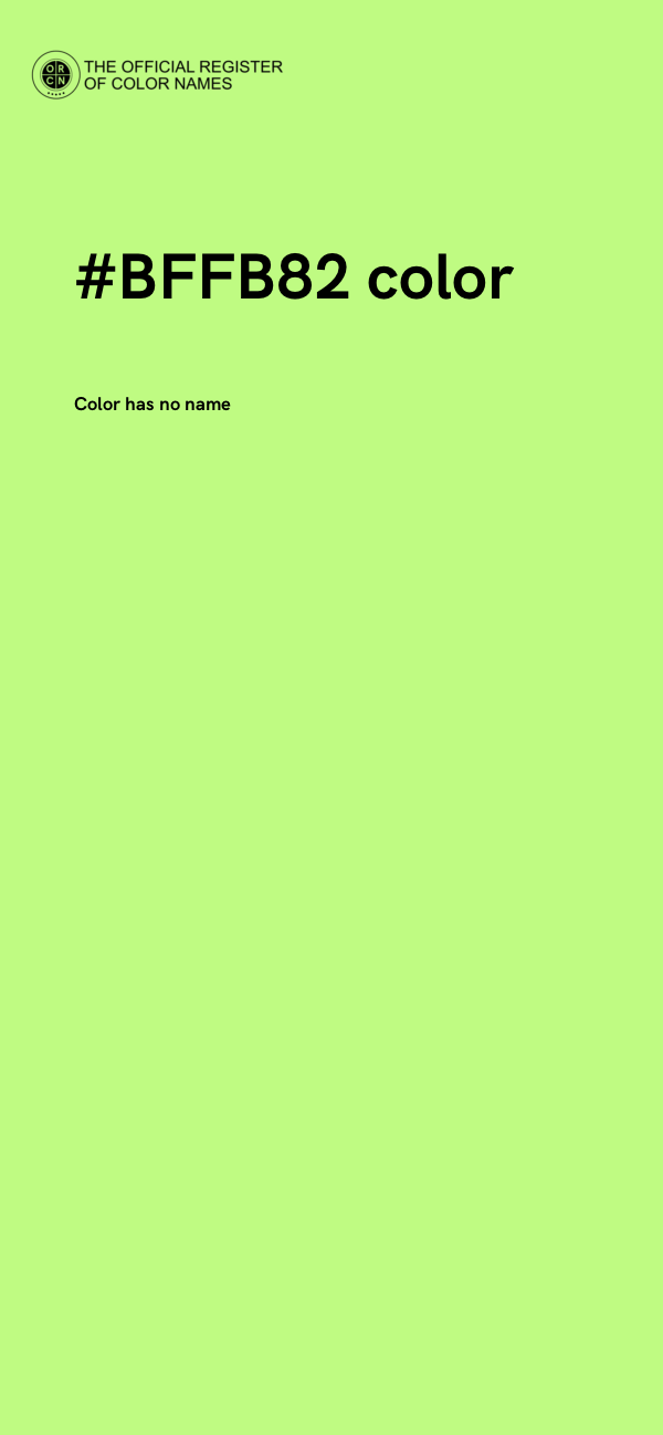 #BFFB82 color image