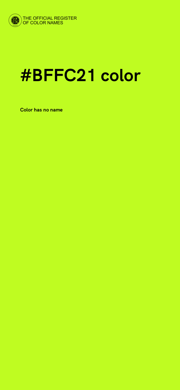 #BFFC21 color image