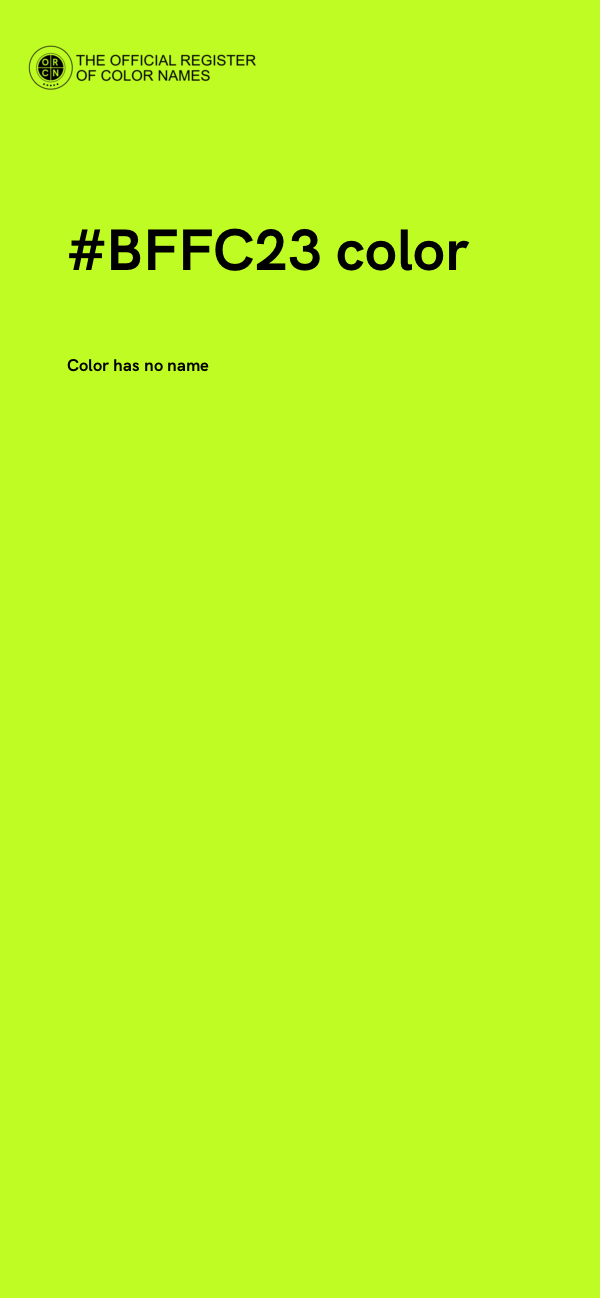 #BFFC23 color image