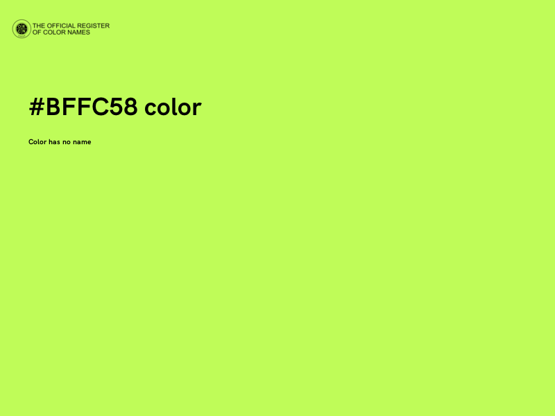 #BFFC58 color image