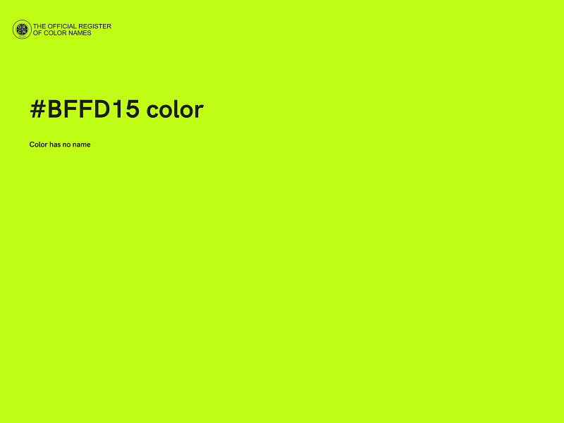 #BFFD15 color image