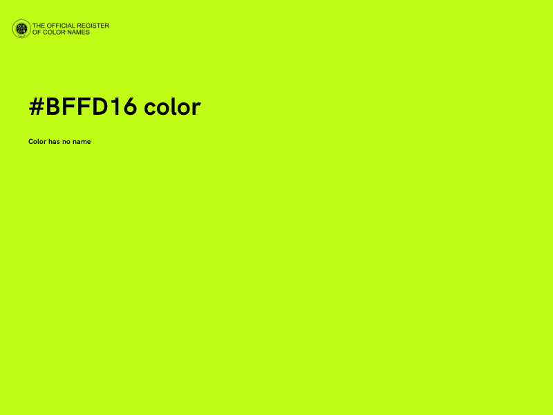 #BFFD16 color image