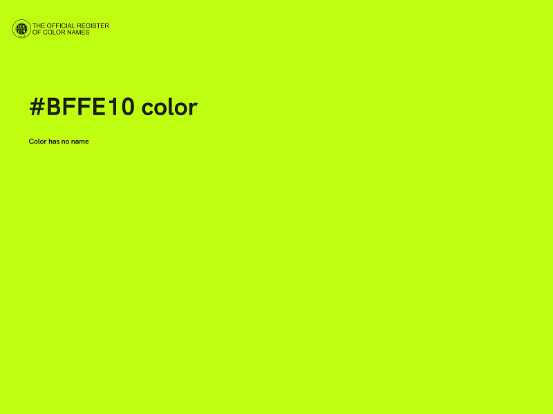 #BFFE10 color image