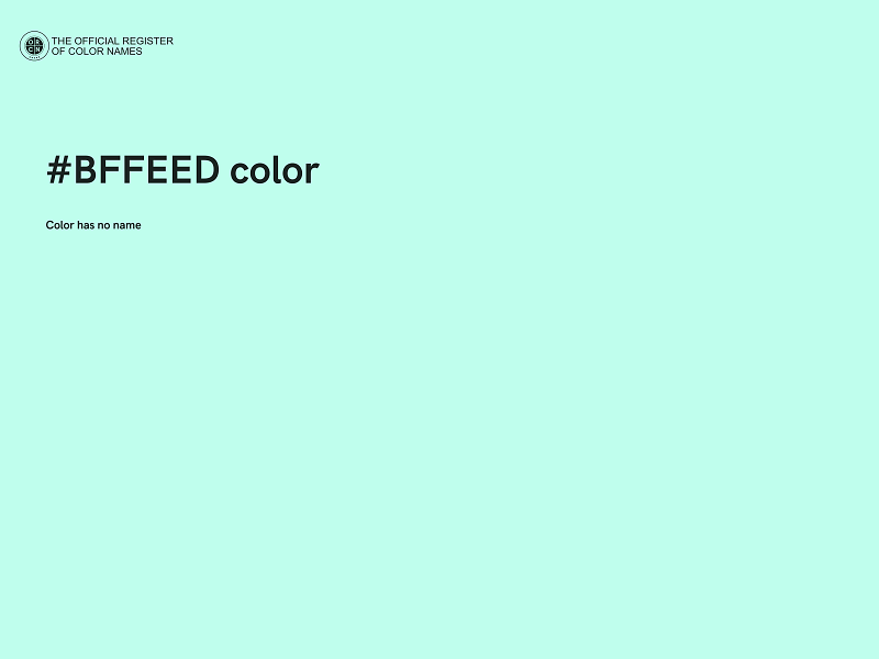 #BFFEED color image