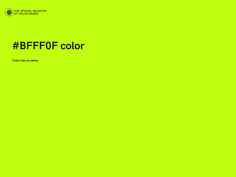 #BFFF0F color image