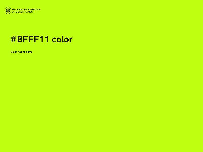 #BFFF11 color image