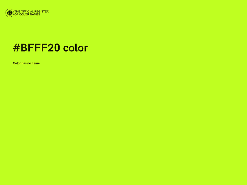 #BFFF20 color image