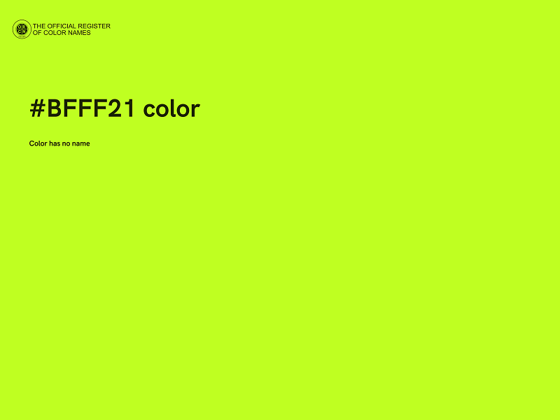 #BFFF21 color image