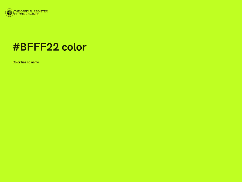 #BFFF22 color image